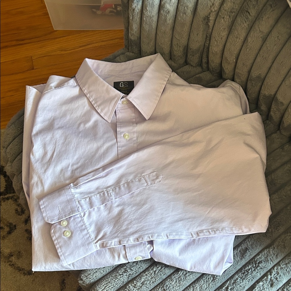 Men's Light Purple Shirt LS